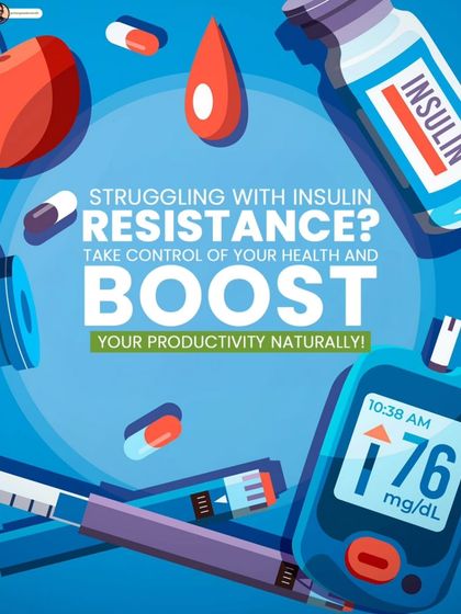 Struggling with insulin resistance? My program offers customized diet plans, natural remedies, and stress management to help you take control of your health and boost your productivity.