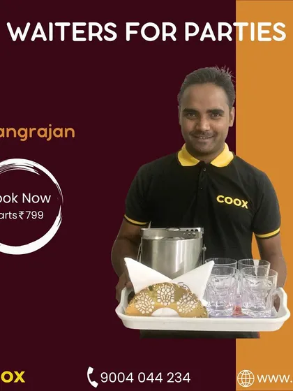 This is Prangrajan, part of my skilled team. He is experienced in managing service for house parties, ensuring your guests' needs are met with a smile.