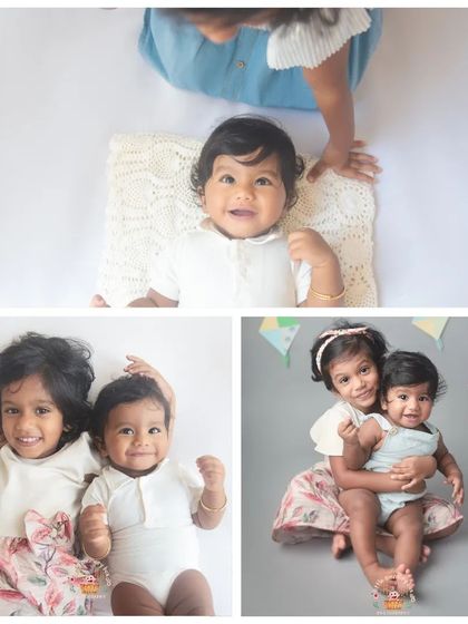 This collage shows the beautiful variety of moments we can capture in a sibling session, from playful interactions to sweet, gentle hugs.
