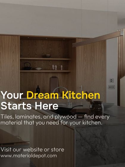 Your dream kitchen starts here. Whether you're looking for tiles, laminates, or plywood, I have every material you need to bring your vision to life.