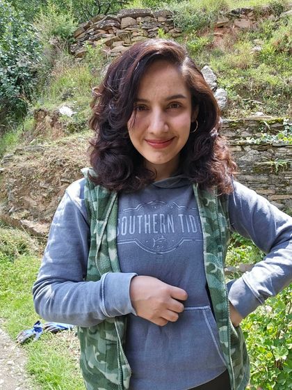 A candid moment at the farm. This is me in my element, connected to the earth and the simple, honest life of a farm girl.