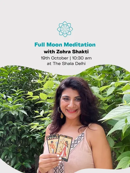 Our "Full Moon Meditation" with Zohra Shakti is a chance to harness the powerful energy of the full moon. We use meditation and astrological insights to manifest with intention and reclaim our power.