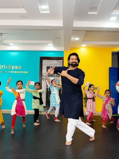 Guiding our youngest students is a joy. In our kids' dance classes, we create a fun, engaging environment where children can discover the beauty of Indian classical dance and build a strong foundation.