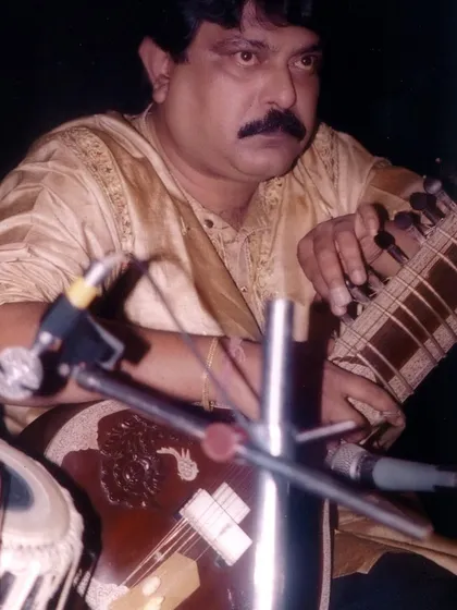 A portrait of my first Guru, the Late Shri Arup Banerjee (1957-2018), a brilliant musician and composer.