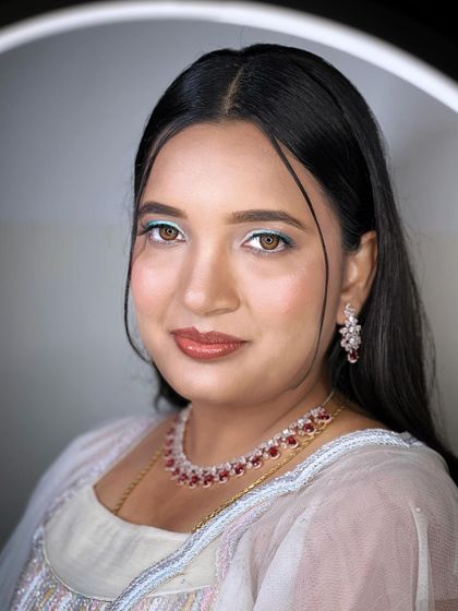 Himabindu - Bridal Makeup Engagement & Reception Glam photo 27