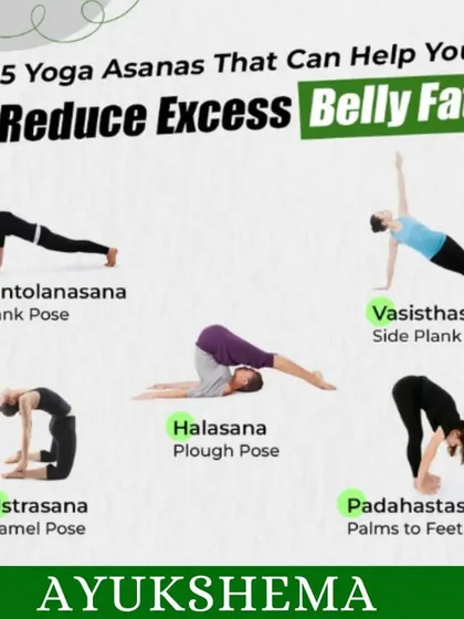 Looking to reduce belly fat? Incorporate these five powerful asanas like Santolanasana (Plank Pose) and Halasana (Plough Pose) into your routine.