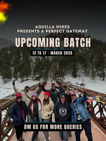 Our upcoming batch for the Sangla Holi festival is from March 12th to 17th. DM us for more queries and join us for this perfect festive getaway.