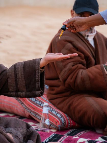 Anointing with sacred oils was part of our Zodiac Ritual. This small act helps to ground the participants and bless their journey inward.