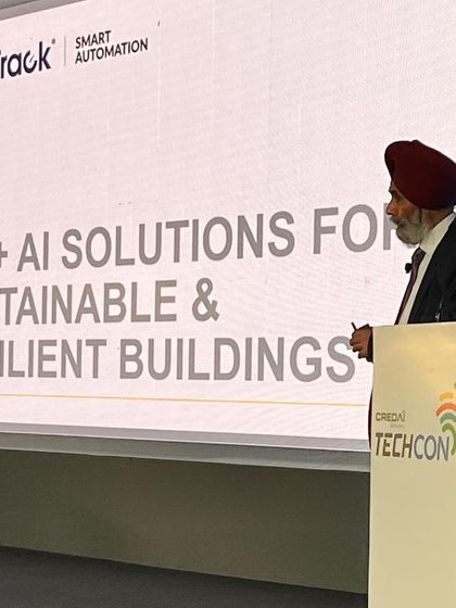 At the CREDAI Bengal Techcon, our CEO discusses how our IoT and AI solutions are creating more sustainable and resilient buildings, helping property managers save energy and reduce their carbon footprint.
