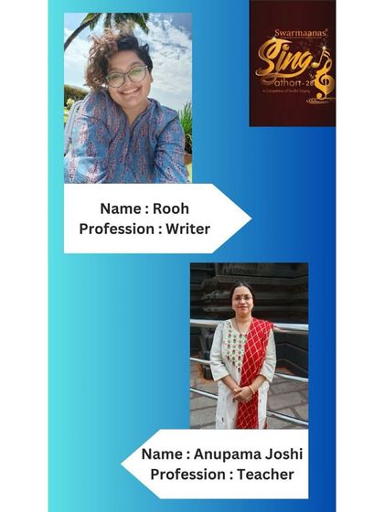More finalists from our Singathon. It's inspiring to see people from all walks of life, like writers and teachers, pursue their passion for music.