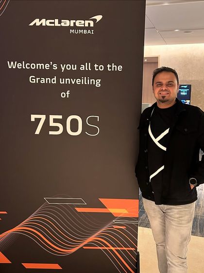 Proud to be the official DJ for the grand unveiling of the McLaren 750s in Mumbai. It's always exciting to be part of such exclusive and high-profile events.
