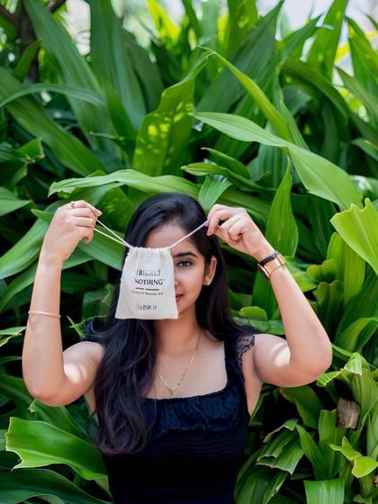 A playful shot with our "I Regret Nothing" kit. It’s a fun way to hint at a product that’s perfect for bachelorette parties and wedding squads.