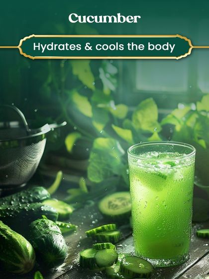 Cucumber is another excellent cooling food that hydrates the body from within.