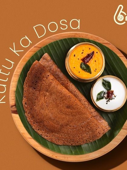 Our Kuttu ka Dosa is a Navratri favorite. Made from buckwheat flour and served with traditional chutneys, it's a healthy and delicious way to enjoy your fast.