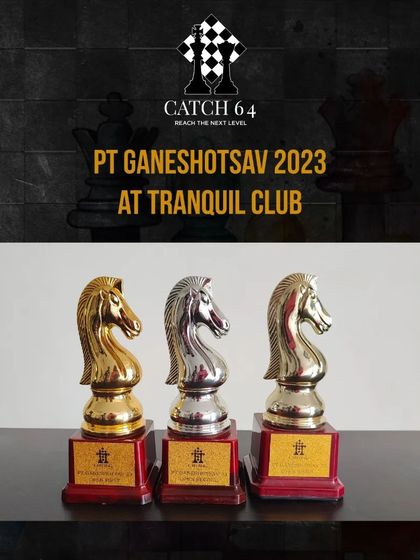The spoils of victory. These knight-themed trophies from the PT Ganeshotsav 2023 tournament are an example of the high-quality awards we provide to recognize our winners.