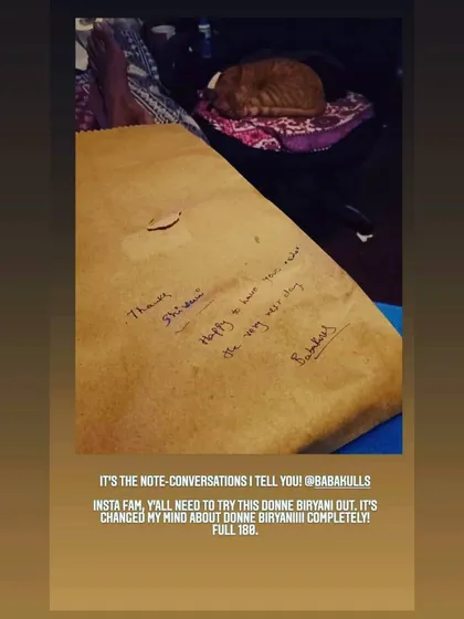 It's these note-conversations that make it all worthwhile. I love connecting with my customers, and seeing them enjoy the food and come back for more is the greatest reward for carrying on my grandfather's legacy.