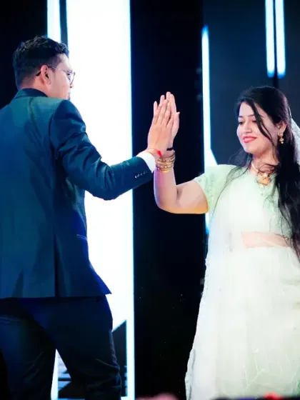 Creating that special moment for your big day is my passion. Here, I choreographed a simple yet elegant routine for a couple, focusing on their connection and making sure they felt comfortable and looked beautiful on stage.