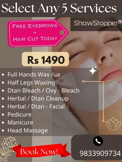 My most flexible package allows you to select any five services from a list that includes waxing, facials, pedicures, manicures, and more, so you can customize your pampering session.