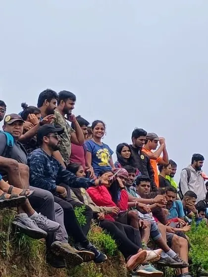 Our group resting and enjoying the view from the trail. We take enough breaks to soak in the beauty of the surroundings.