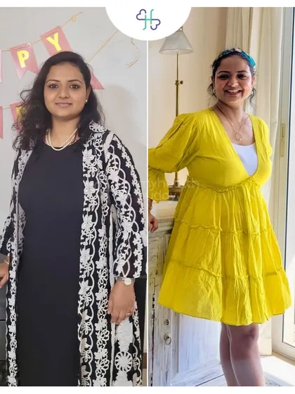 As a full time working mother of two, this client learned that consistency and self love are key. She lost 9 kgs in 6 months by following a flexible plan that fit her busy life, and she never doubted herself.
