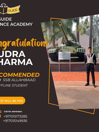 Congratulations to our offline student, Rudra Sharma, for getting recommended from 19 SSB Allahabad. Your hard work has paid off. The next name on this list could be yours.