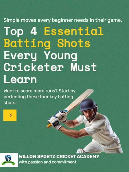 An introduction to the four essential batting shots every young cricketer must learn to start scoring more runs.