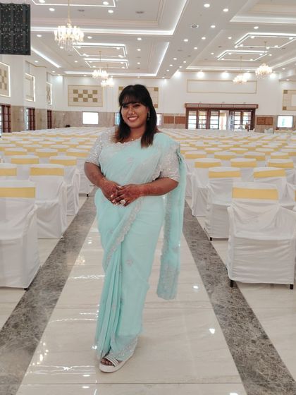 Ready for the show to begin. An empty hall is a canvas, and I'm ready to fill it with energy and laughter.