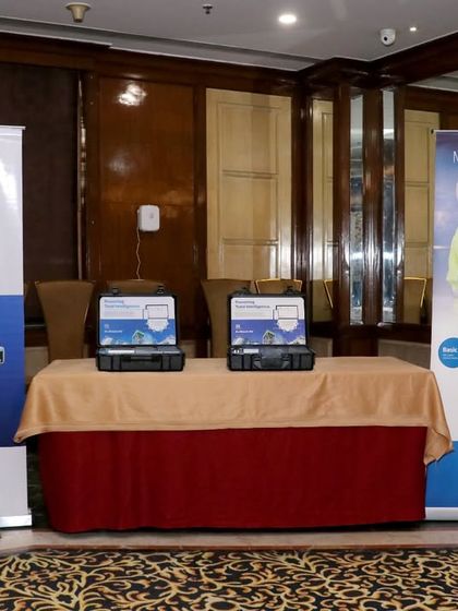 My display booth at a technical seminar in Ludhiana, ready to showcase my Low Voltage Switchgear solutions.