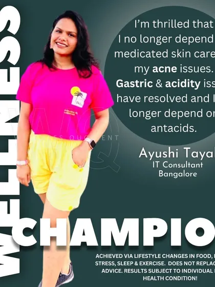 For 8 years, Ayushi battled acne and acidity with medication. By healing her gut, she now has clear skin and is free from antacids.