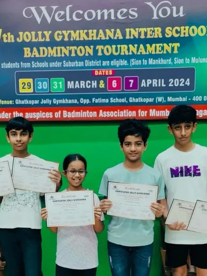 Our students showcasing their 6 medals won at the Jolly Gymkhana InterSchool Badminton Championship 2024. A great haul for ShuttleCraze.