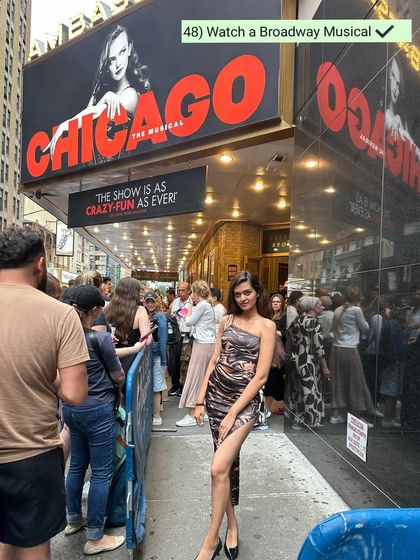 Ticking a big one off my bucket list. Watching 'Chicago' on Broadway was an absolute dream for a dancer like me.
