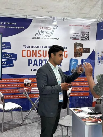 Interacting with aspiring entrepreneurs at our Anuga FoodTec stall. I believe in providing direct, actionable advice to help businesses thrive in the ever-evolving F&B industry.
