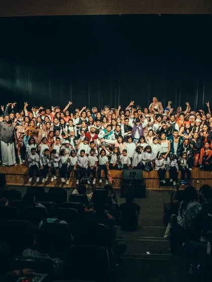 The final bow. The entire cast of over 170 dancers and instructors on stage, celebrating the culmination of months of hard work.