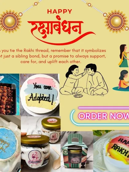 My Rakshabandhan 2023 menu was a bestseller! I offered a variety of treats like bento cakes, jar cakes, and tub cakes in delicious flavors like Rasmalai and Tiramisu. Perfect for showing your sibling some love.