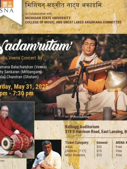 It is a huge honor to be sharing the stage with one of my childhood heroes, the legendary Dr. Trichy Sankaran mama, in Michigan.