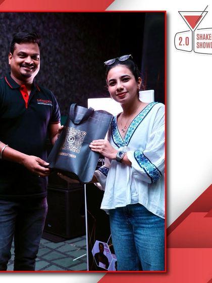 Another supporter presenting a gift. Our competitions are a collaborative effort.