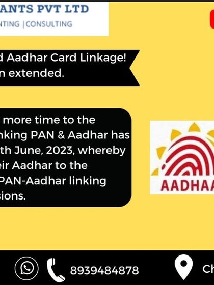 The date for linking your PAN and Aadhaar card has been extended, giving taxpayers more time to complete this mandatory process. This post announces the new deadline of June 30, 2023.