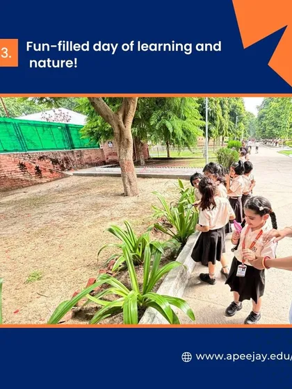 A fun-filled day of learning and nature! Our students explored the school grounds, observing the plants and trees around them, turning a simple walk into an educational experience.