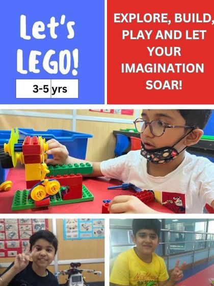 My LEGO classes for 3 to 5-year-olds are designed to develop fine motor skills, creativity, and problem-solving. Here, students are enjoying building their unique creations.