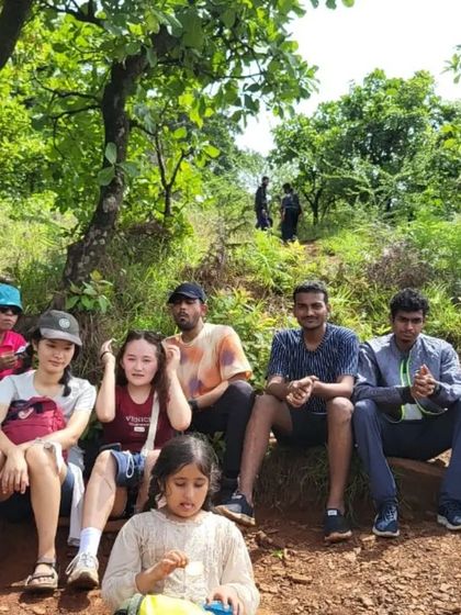 Taking a break on the trail to Kodachadri. Our treks are as much about the journey as the destination.