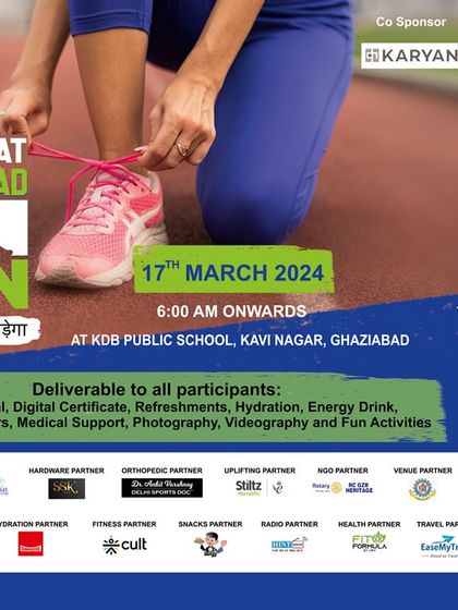 This shows my partnership with The Great Ghaziabad Run. I encourage and support franchisees in forming local partnerships to build community trust and increase brand visibility.