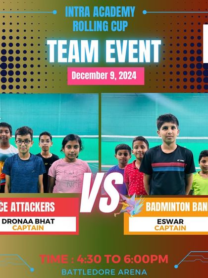 Manoj Kumar - Badminton Coaching for Kids & Youth Intra-Academy Rolling Cup photo 12