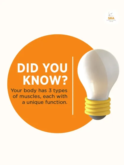 Did you know your body has three types of muscles? This graphic introduces the different types and their unique functions.