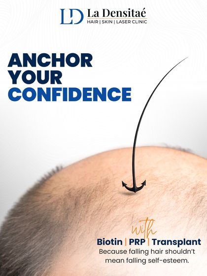 Falling hair shouldn't mean falling self-esteem. This post explains how we can anchor your confidence with treatments like Biotin, PRP, and advanced hair transplants, addressing hair loss from multiple angles.