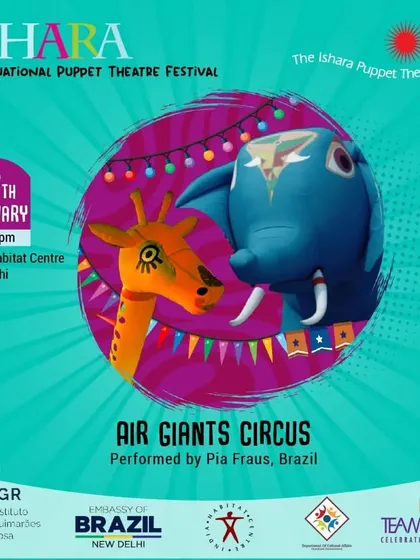 Poster for 'Air Giants Circus'.