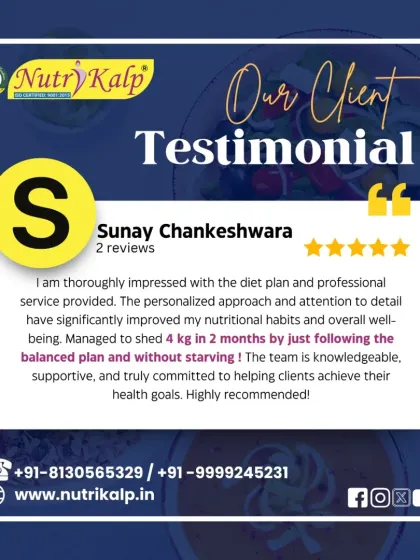 "Managed to shed 4 kg in 2 months by just following the balanced plan and without starving!" This testimonial highlights our professional service and personalized approach.