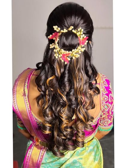 Ramya Gowda - Bridal & Occasion Hairstyling Reception & Engagement Styles photo 35