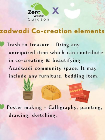 An invite to our February meetup, featuring DIY organic product making and a "Trash to Treasure" co-creation session.