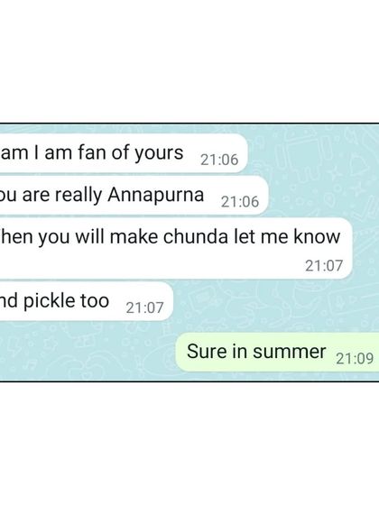 When a customer calls you "Annapurna," it is the highest compliment a chef can receive. I am so humbled and grateful for such love.