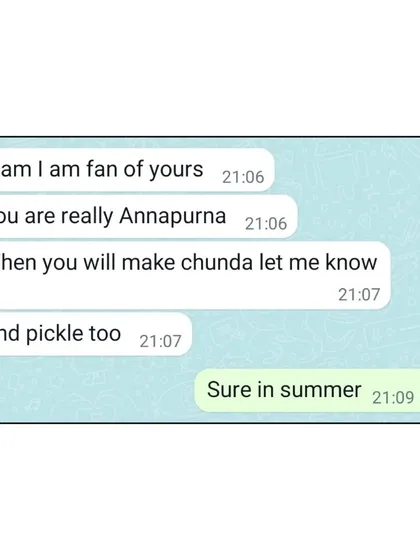 When a customer calls you "Annapurna," it is the highest compliment a chef can receive. I am so humbled and grateful for such love.